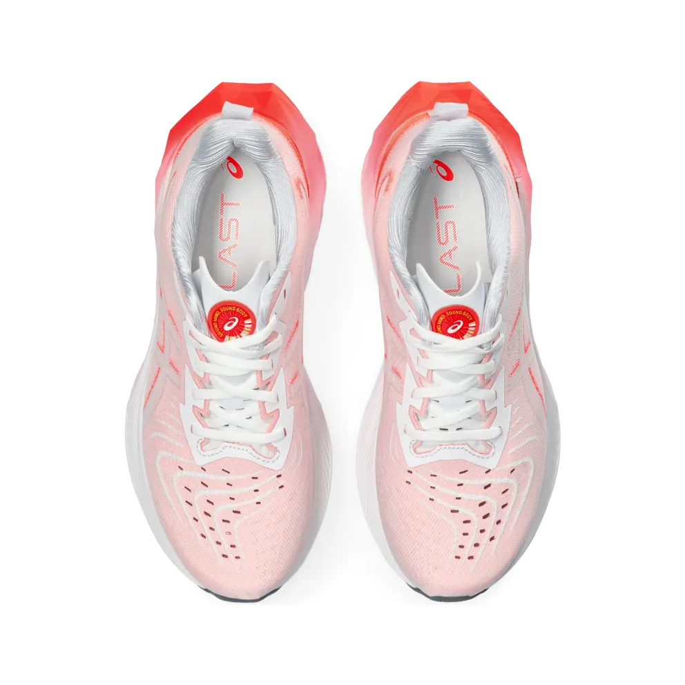 Asics Novablast 4 White/Sunrise Red (1012B650.100)