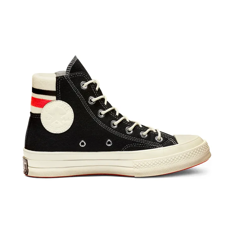 Converse Chuck 70 Hi ‘Black Retro’ Black/Sedona Red/Egret (163363c)