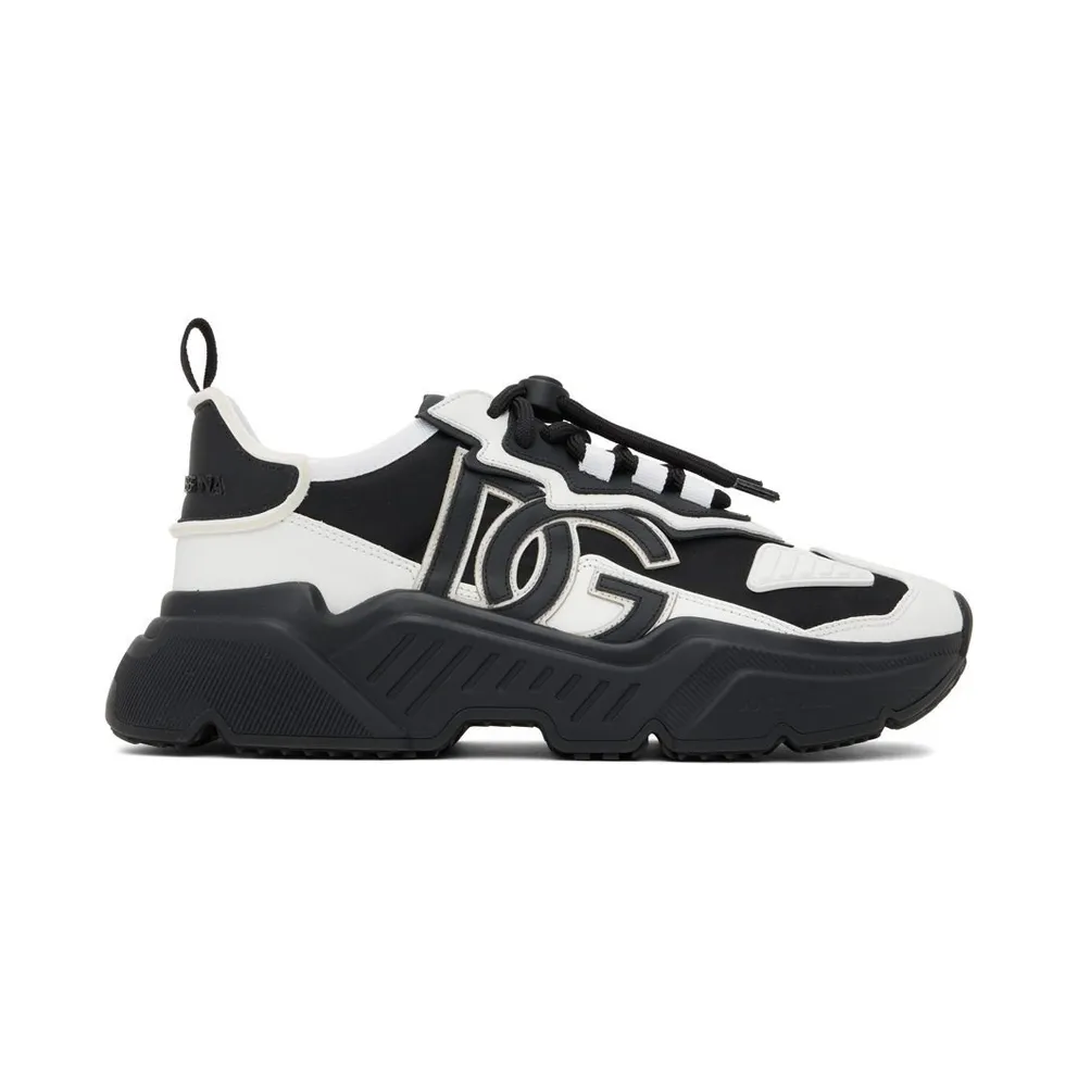 Dolce & Gabbana Black & White Daymaster Sneakers (CS1941 AQ356)