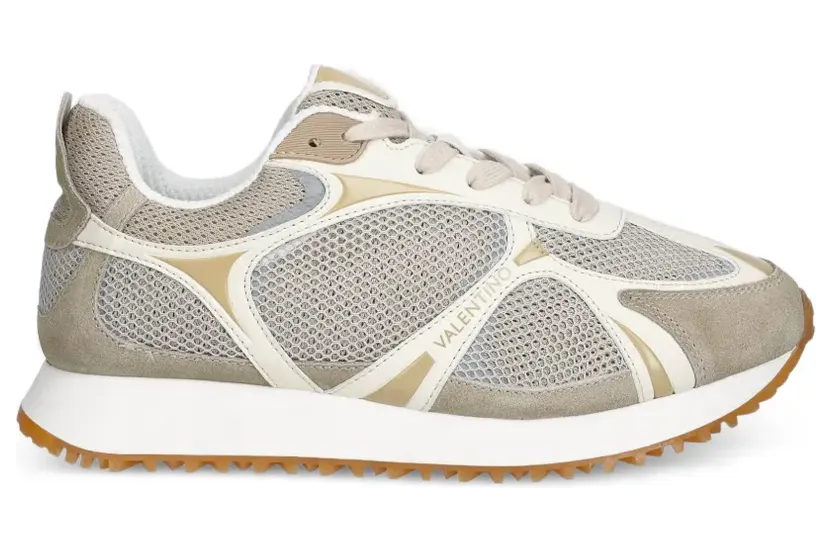 MARIO VALENTINO Sneakers mit Mesh-Einsätzen – Nude (91M4601MSH)