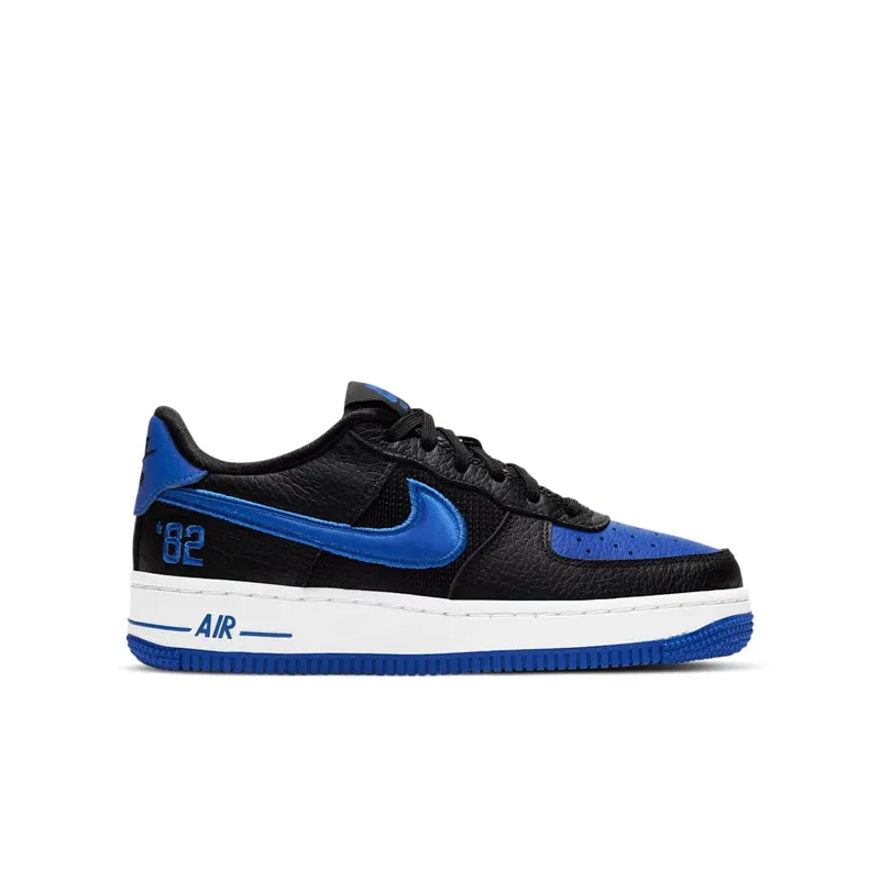 Nike Air Force 1 Low LV8 GS “Black / Chile / Racer Blue” (DH0201-001)