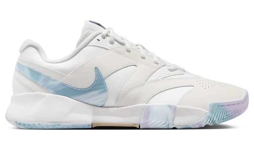 Nike Court Lite 4 Premium Leather Summit White Phantom Denim Turquoise Hemp (FV3982-100)