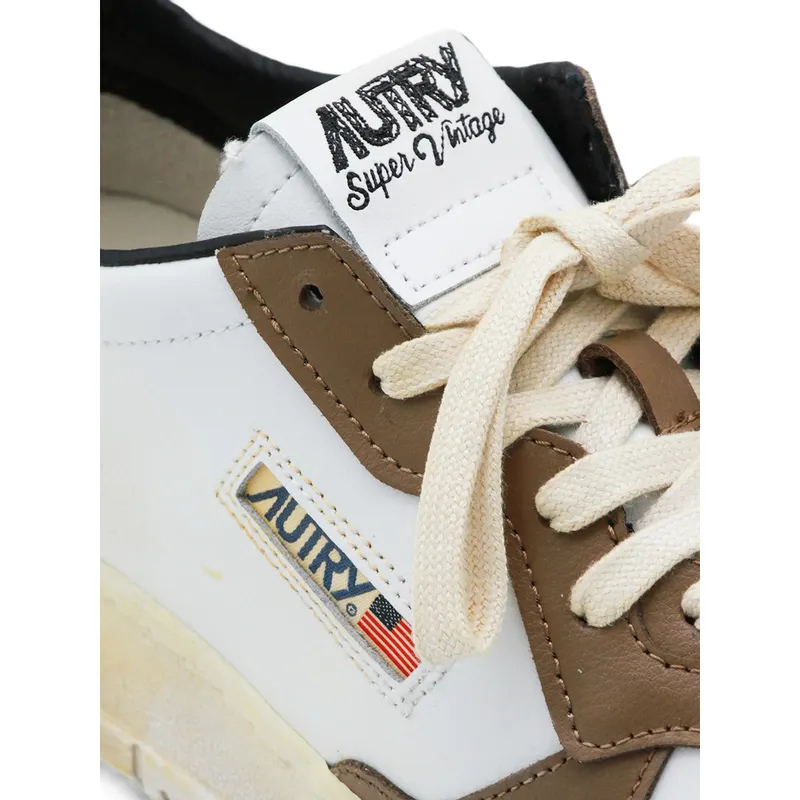 Autry Super Vintage Leather “White/Brown” (AVLM SV60)