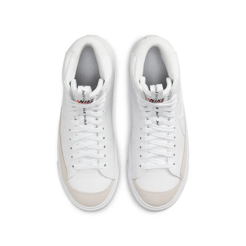 Nike Blazer Mid 77 SE White White Black White (GS) (DH8640-102)