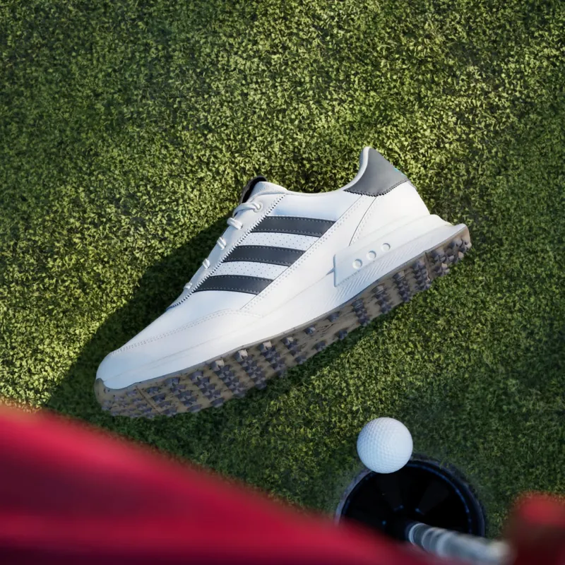 adidas S2G 24 Leather Spikeless Golf Cloud White Carbon Chalk White (JI4171)