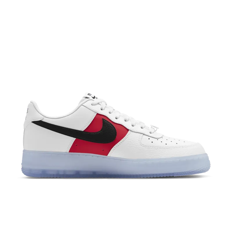 Nike Air Force 1 Low White Red Black (Icy Soles) White/Vast Grey-University Red-Black (CT2295-110)
