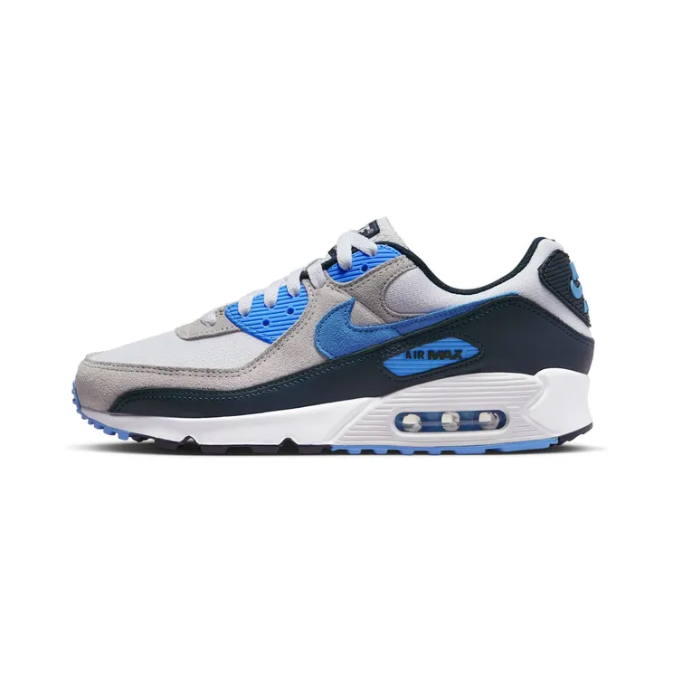 Nike Air Max 90 UNC “White / Pure Platinum / Dark Obsidian / University Blue” (DQ4071-101)