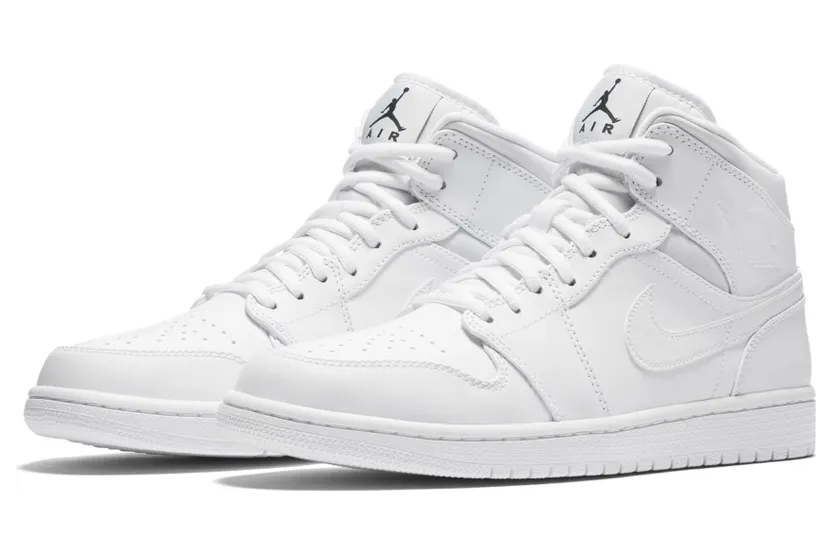 Air Jordan 1 Mid White (554724-110)