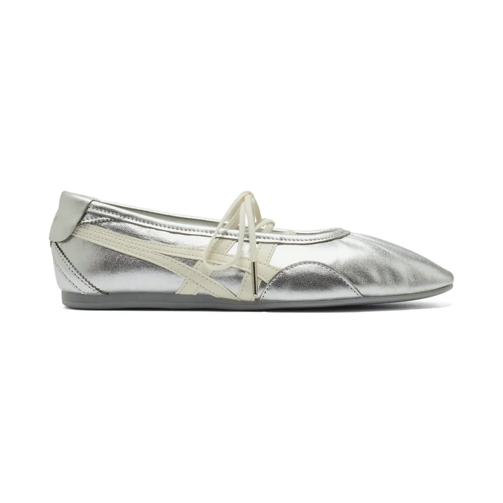 Onitsuka Tiger Womens Gymnarina “Silver Cream” (1182A754-020)