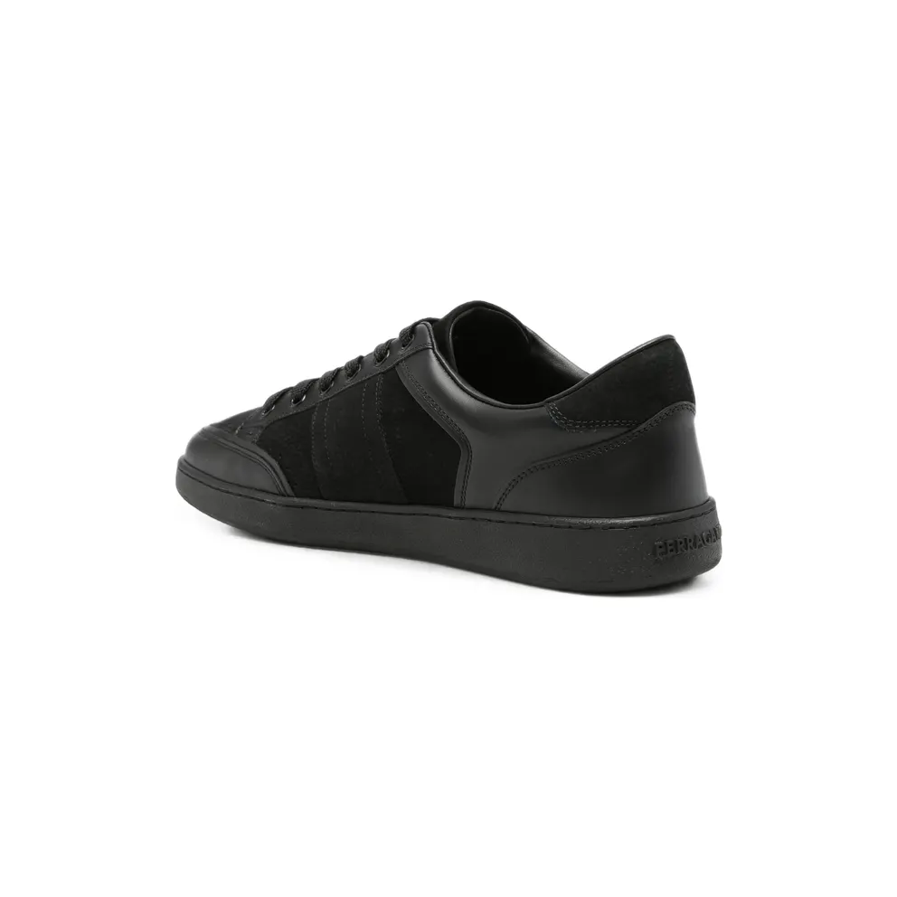 Ferragamo Gancini Panelled Leather “Black” (02B081 0798331 M Black)