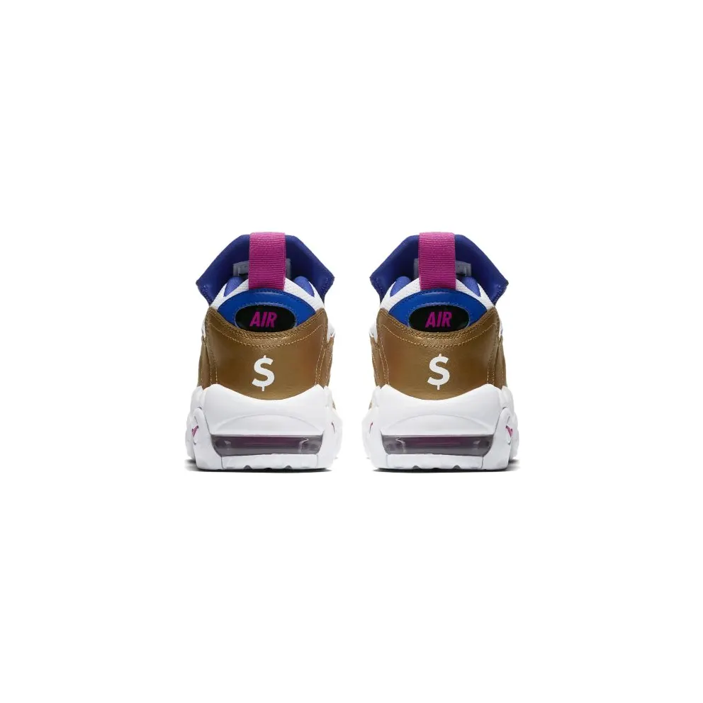 Nike Air More Money Peanut Butter & Jelly (GS) White/Fuchsia Blast-Metallic Gold (AH5215-101)