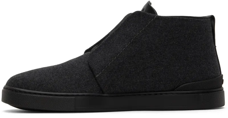 ZEGNA Gray Triple Stitch™ Sneakers (LHUTE-S5075Z)