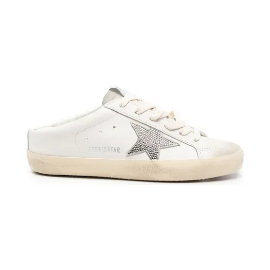 Golden Goose Superstar mit Kristallen Nude (GWF00110F008871)