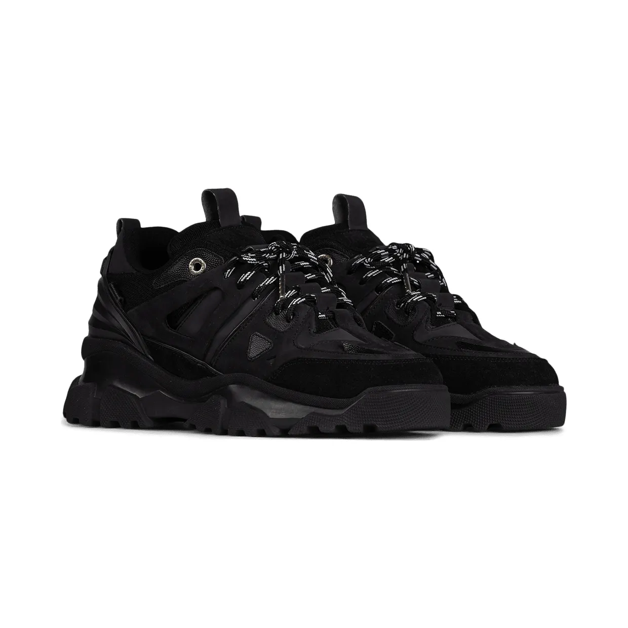 Mason Garments Genova 2 Leather/Nubuck/Suede/Mesh/Reflective Black (NOS-5B)