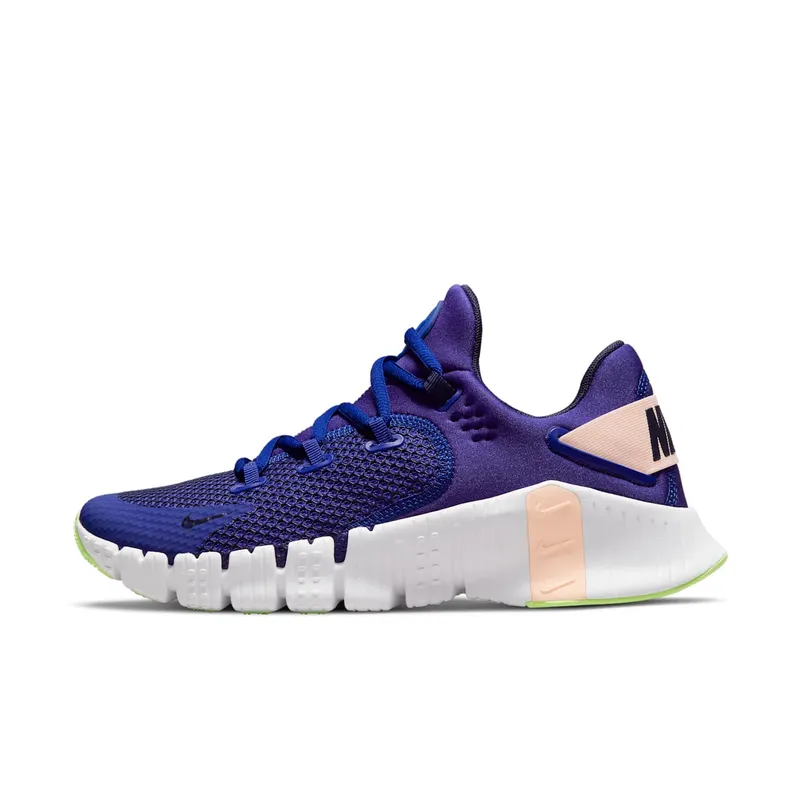 Nike Free Metcon 4 Training Shoe “Concord / Crimson Tint / Lime Glow / Blackened Blue” (CZ0596-446)