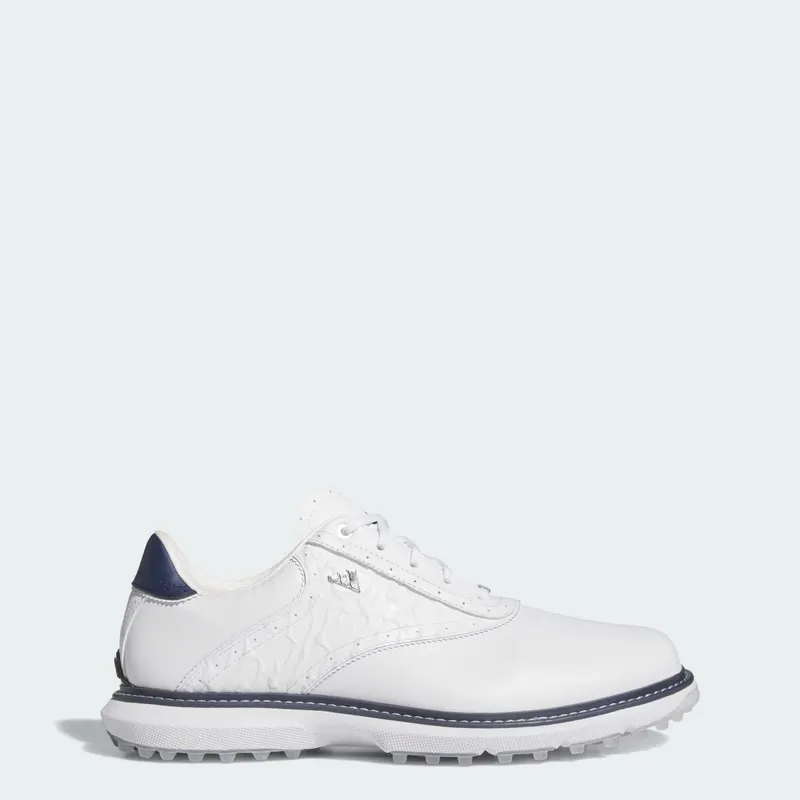 Adidas MC70 SPIKELESS Golf Shoes Cloud White / Collegiate Navy / Halo Silver (JQ3492)