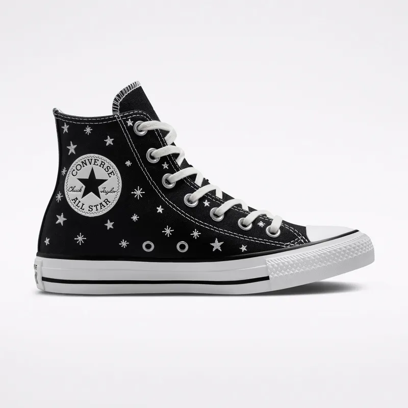 Converse Chuck Taylor All Star Embroidered Stars Black/egret/vintage White (A03723C)