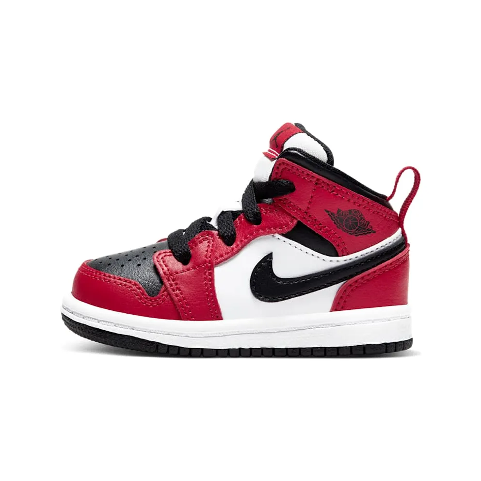 Jordan 1 Mid Chicago Toe (TD) Black/Gym Red-Black (640735-069)