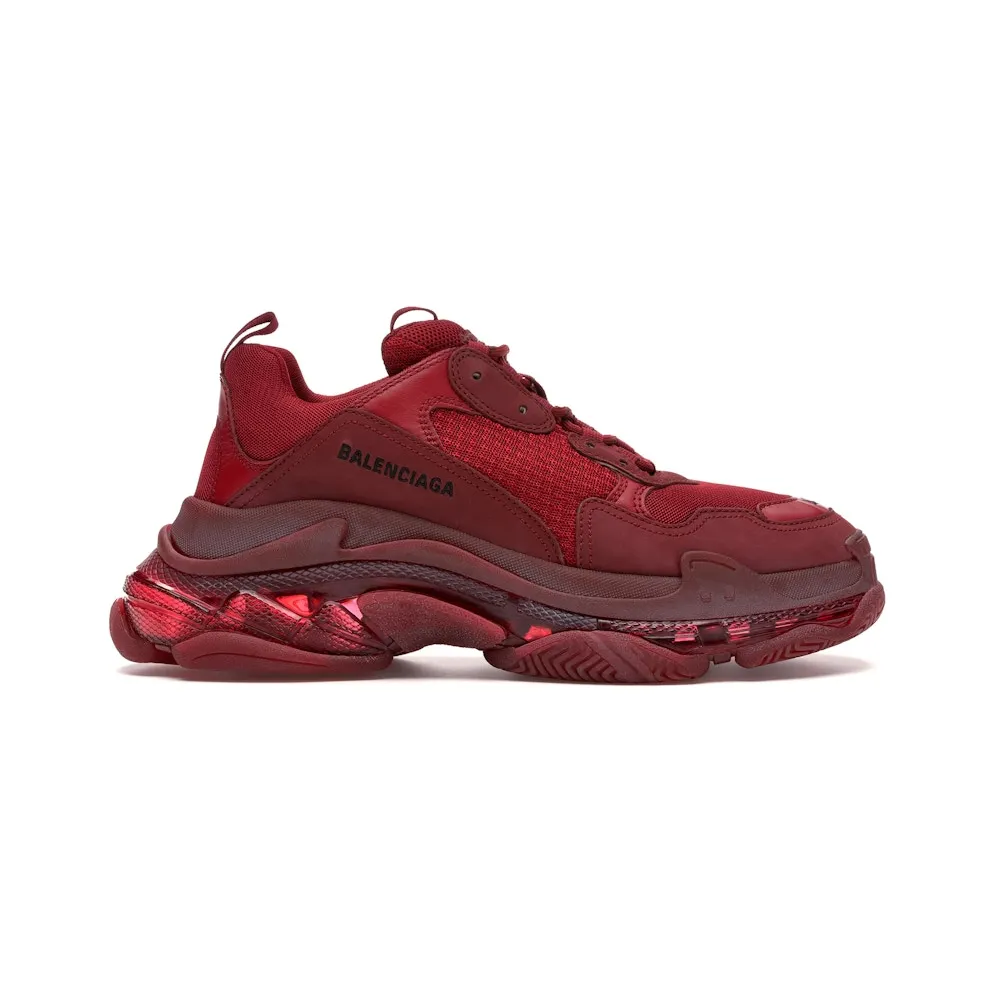 Balenciaga Triple S Burgundy Red