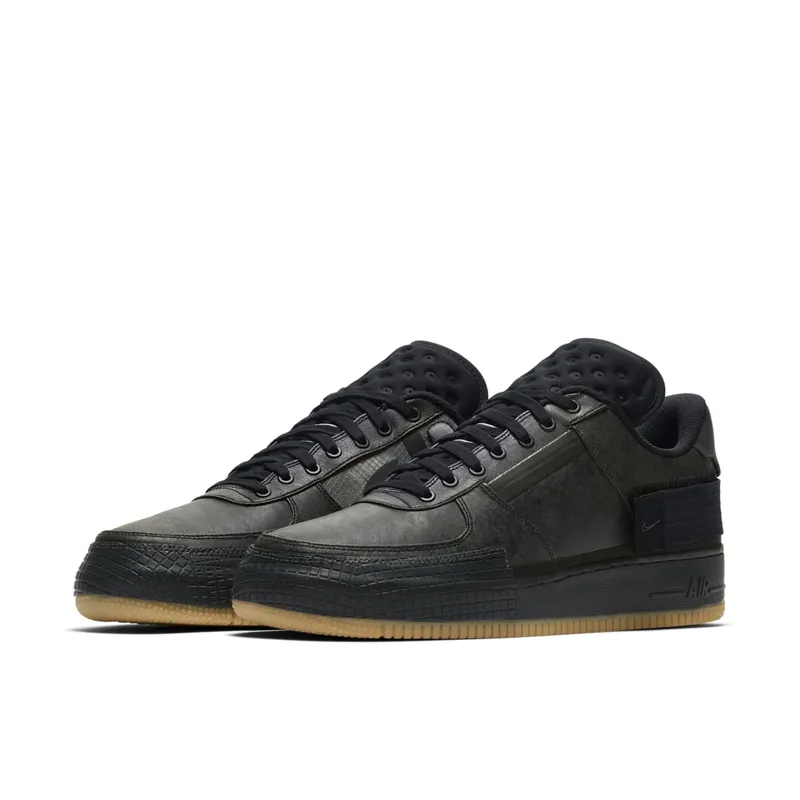 Nike Air Force 1 Type Black Gum Black/Anthracite-Dark Obsidian-Gum Medium Brown (CJ1281-001)