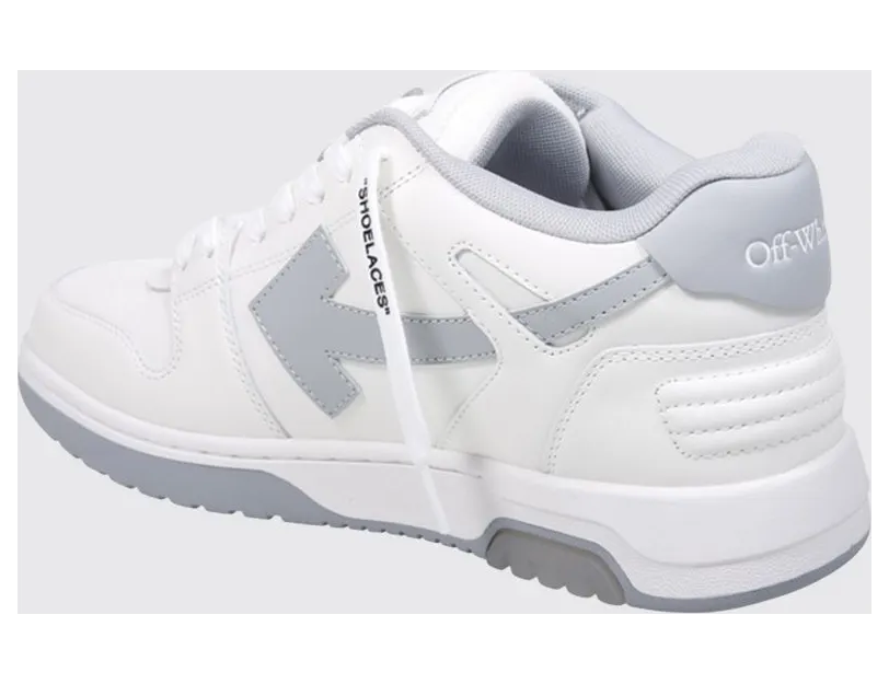 Off-White Bicolor Out Of Office Sneakers in Leather and Recycled Polyester White (M189C9L0190109) (2)