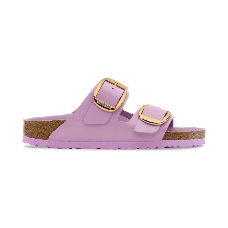 Birkenstock Arizona Big Buckle Natural Leather Patent High Shine Crocus (1030375)