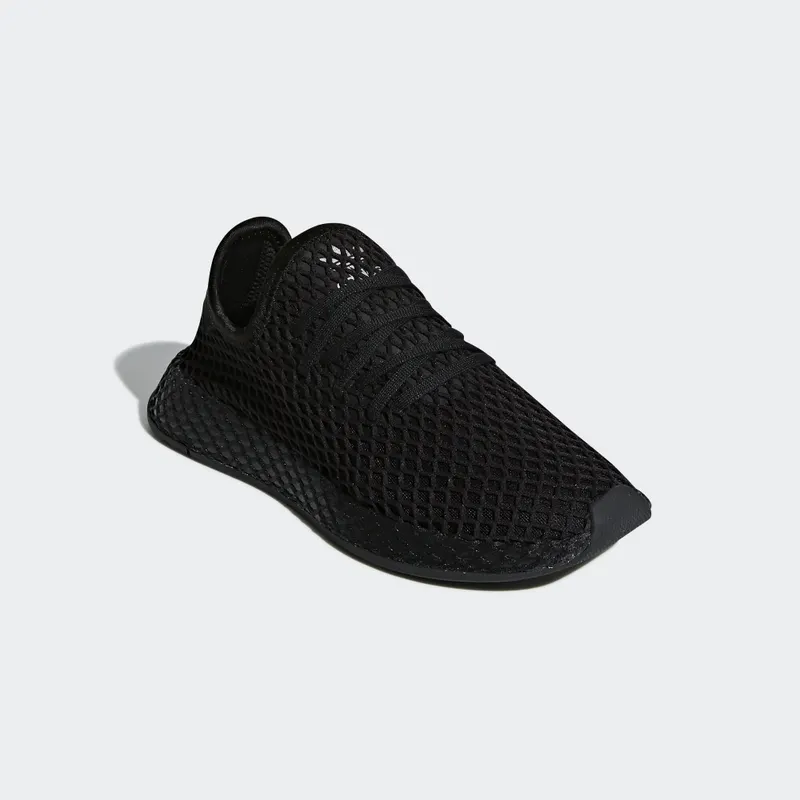 adidas Deerupt Core Black (Youth) Core Black/Core Black/Footwear White (B41877)