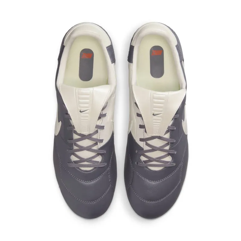 Nike Premier 3 Low FG “Light Graphite / Varsity Red / Metallic Summit White” (HM0265-003)