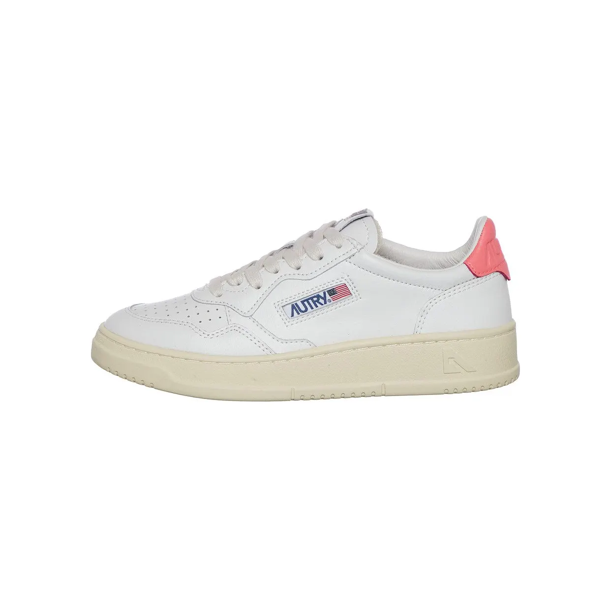 Autry Medalist Low White / Coral (AULWLL57)