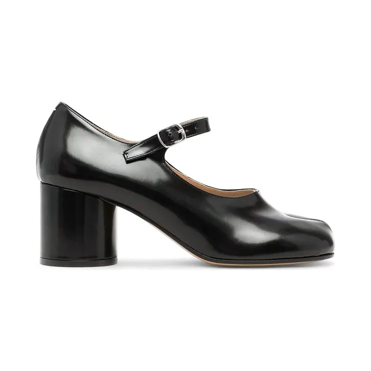 Maison Margiela Tabi Mary-Jane Heels Black (S58WL0217 PS679 T8013)