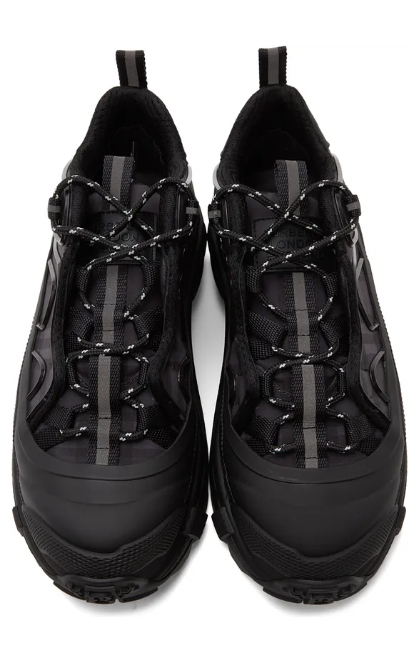 Burberry Black Check Technical Arthur Sneakers (8042584) (5)
