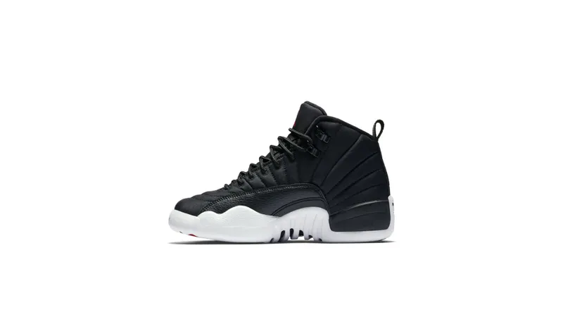 Jordan 12 Retro Nylon (GS) Black/Gym Red-White (153265-004)