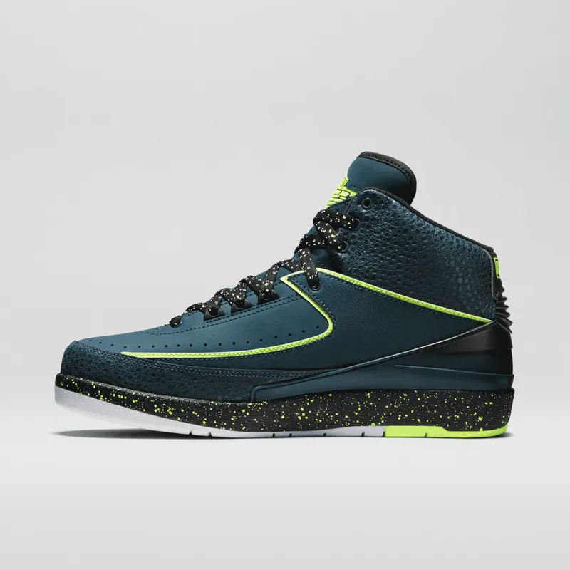 Jordan 2 Retro Nightshade Nightshade/Volt Ice-Black-Pure Platinum (385475-303)