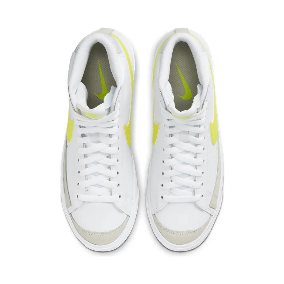 Nike Blazer Mid 77 White Lemon Venom (W) White/Pure Platinum-Fossil-Lemon Venom (CZ0362-100)