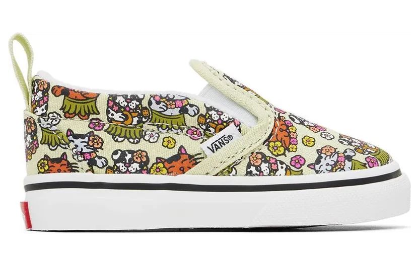 Vans Baby Green Animals Slip-On V (VN0A5EFKBDD)