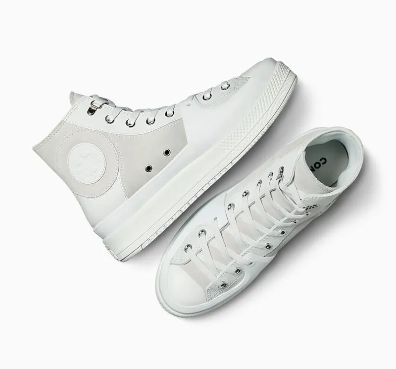 Converse Chuck Taylor All Star Construct Leather Moonbath/moonbath/Silver – “White” (A05615C)