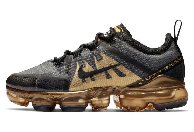 Nike Air VaporMax 2019 Black Metallic Gold (GS)