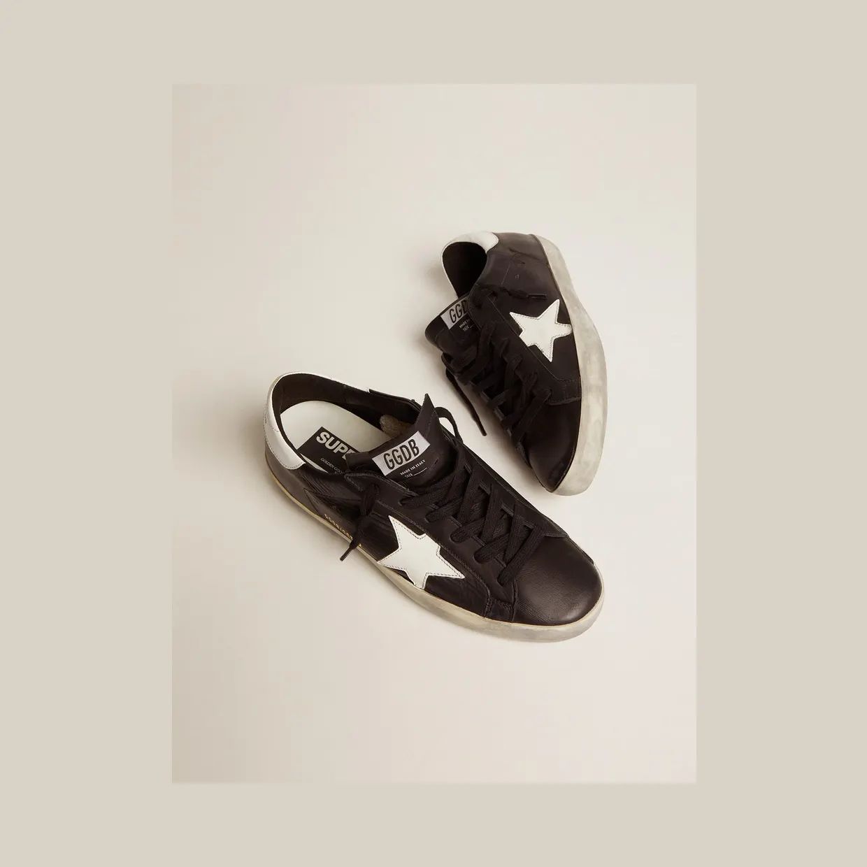 Golden Goose Super-Star Black White Leather (W) (GWF00101F00032180203) (5)