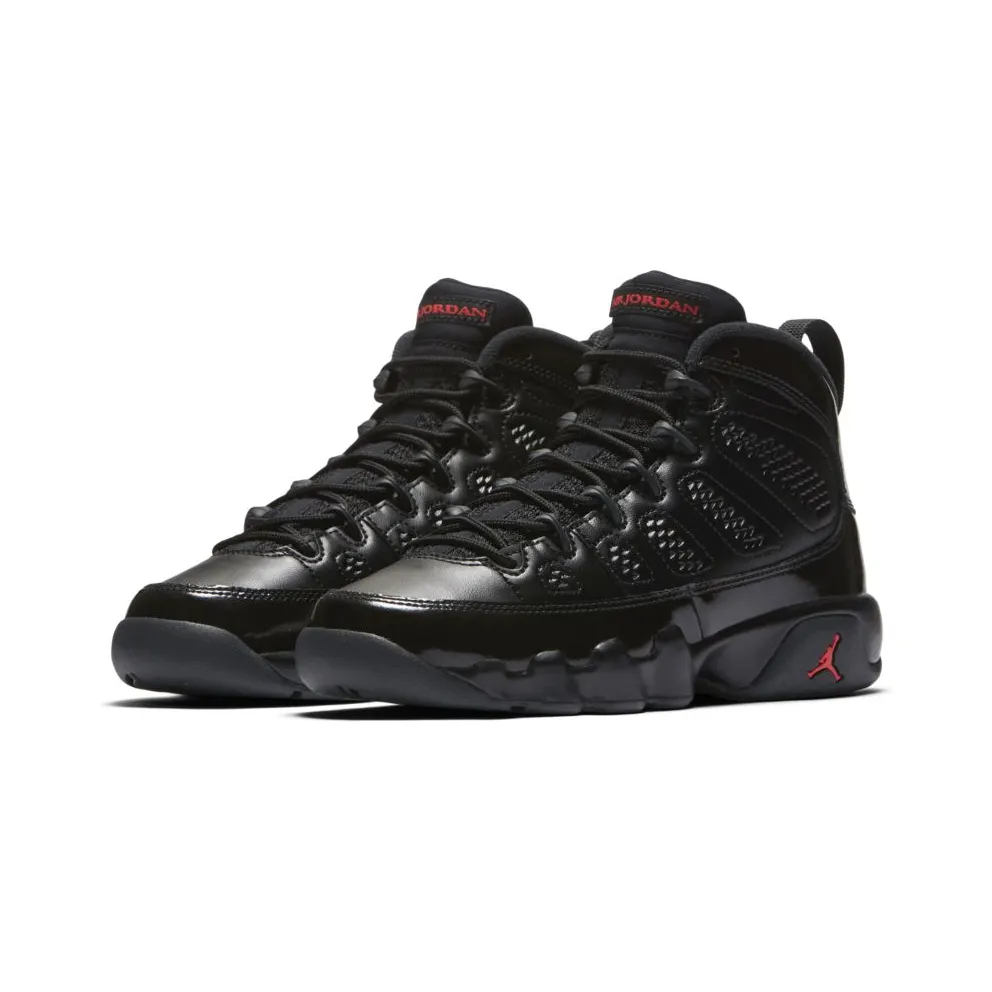 Jordan 9 Retro Bred Patent (GS) Black/University Red-Anthracite (302359-014)