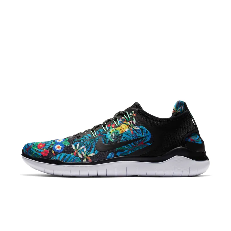Nike Free RN 2018 Floral “Black / White” (AV3254-001)