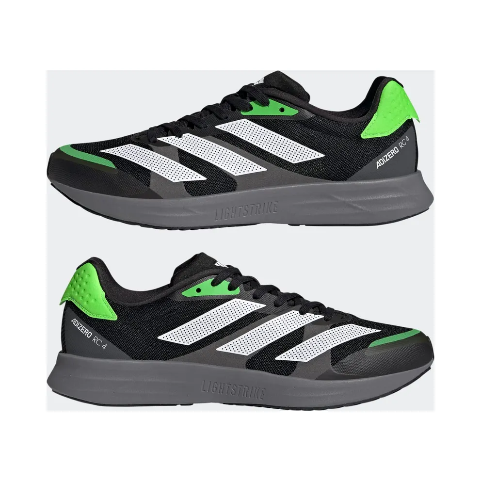 Adidas Adizero RC 4 Core Black / Cloud White / Solar Green (GX6660)