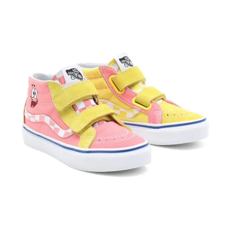 VANS Vans X Spongebob Sk8-mid Reissue Velcro Kids’ Shoes Multicolour (VN00018T9ES)