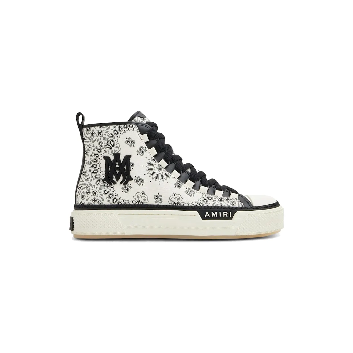 AMIRI M.A. Logo Court High Bandana White Black (PS23MFS007-100)