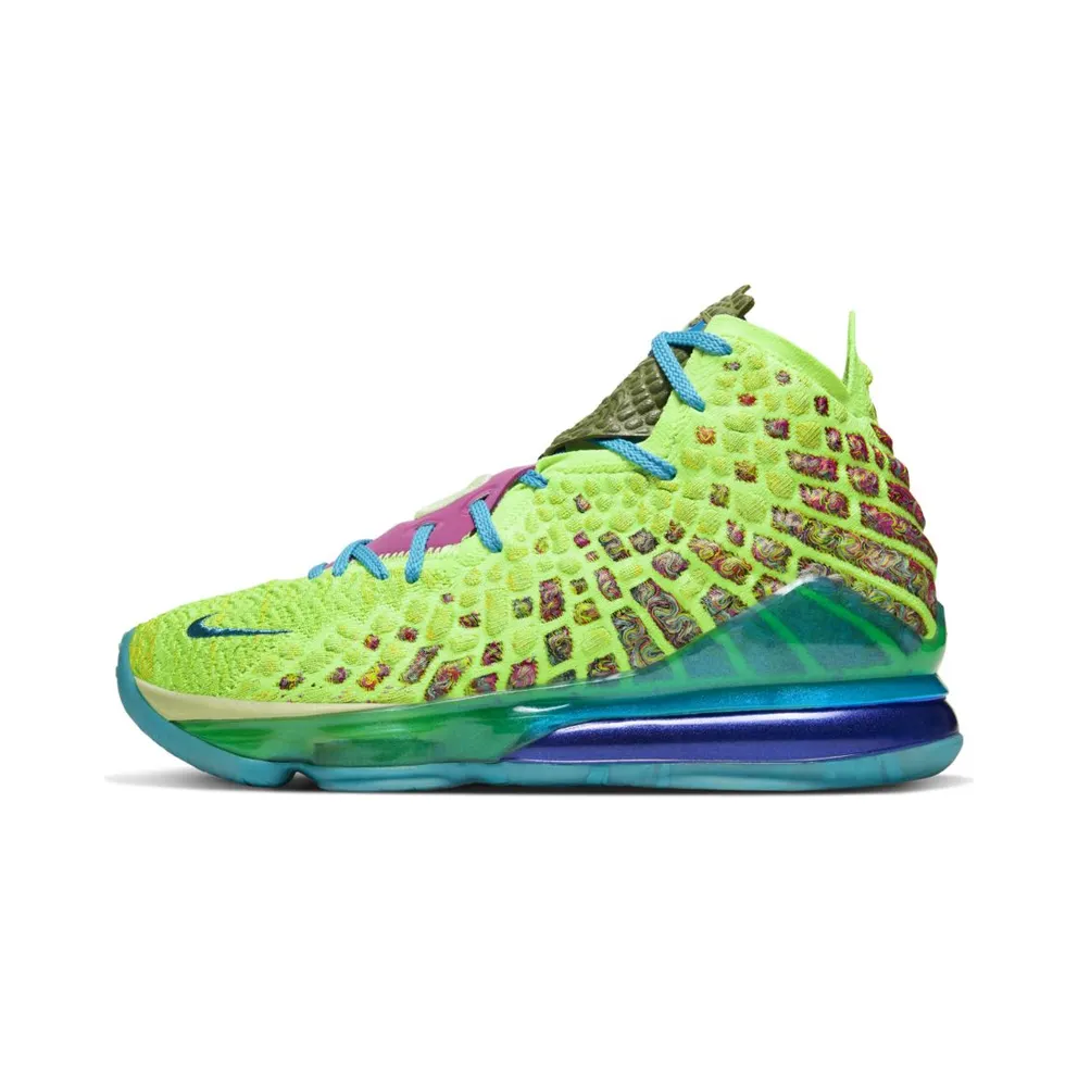 Nike LeBron 17 Mr. Swackhammer Ghost Green/College Navy-Orange Trance-Laser Blue (CV8075-300)