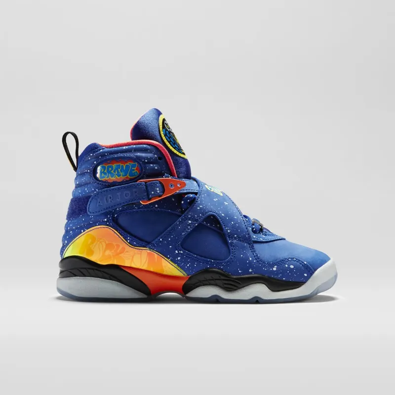 Jordan 8 Retro Doernbecher (GS) Hyper Blue/Electro Orange-Black (729894-480)