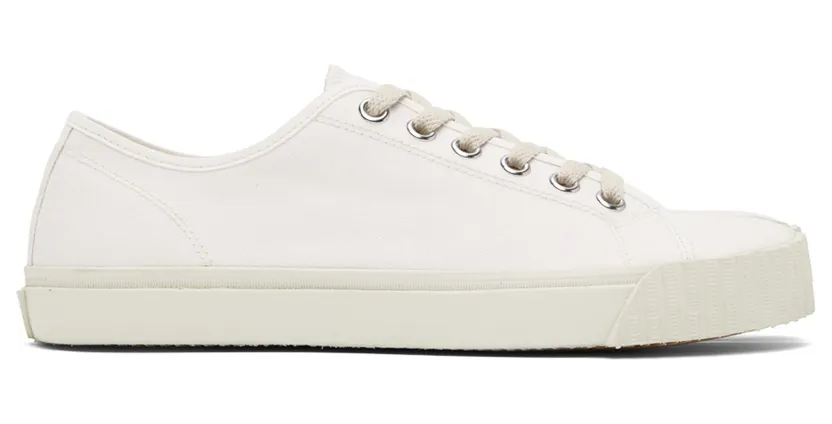 Maison Margiela White Canvas Tabi Sneakers (S37WS0578 P4291)