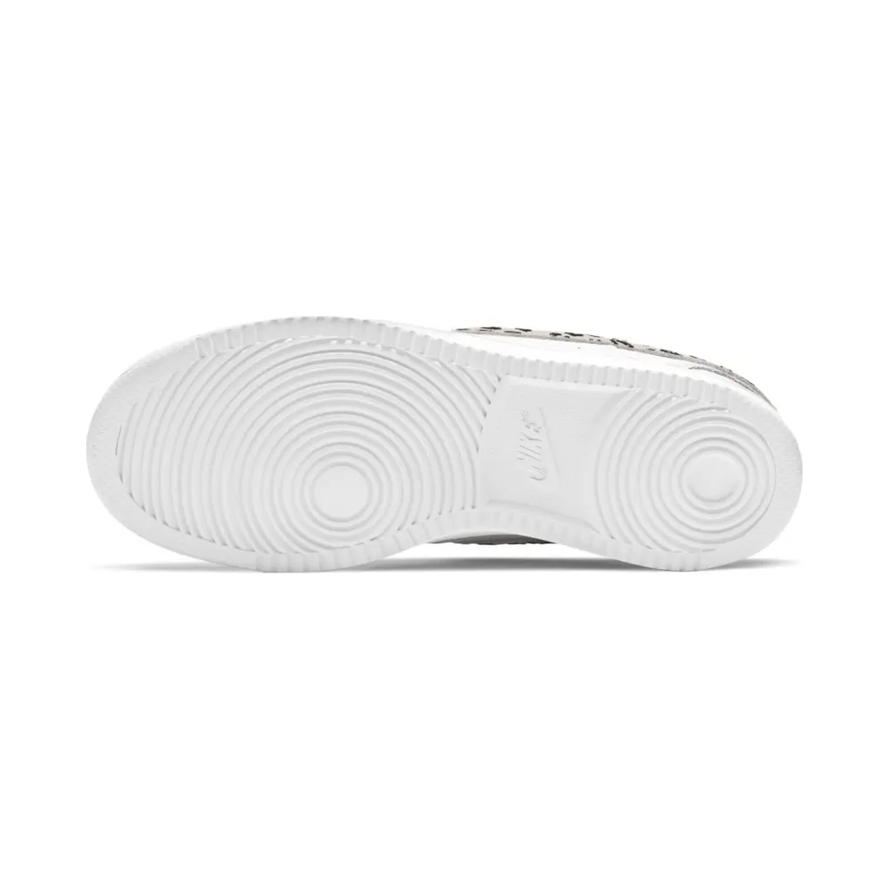 Nike Court Vision Low Leopard Swoosh White (W) (DD9665-100)
