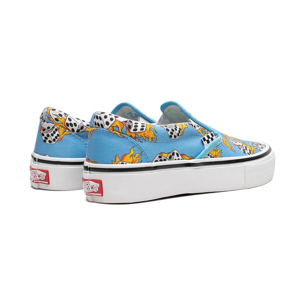 Vans Skate Slip-On “Blue Flame Dice” (VN0A5FCABM6)