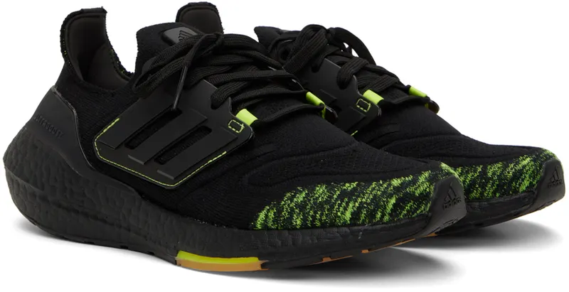 Adidas Ultraboost 22 Core Black / Core Black / Solar Yellow (GX5915)