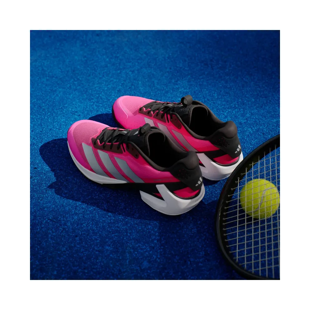 adidas Adizero Ubersonic 5 Lucid Pink Silver Metallic Core Black (JQ2901)
